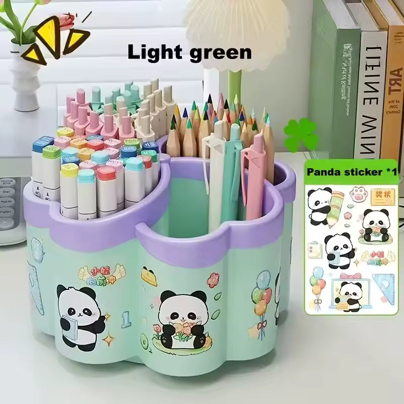 4-Compartment Desk Organizer Box – Office & Stationery Storage Container