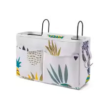 Bedside Hanging Storage Basket – Bed Headboard Organizer for Bedroom Essentials