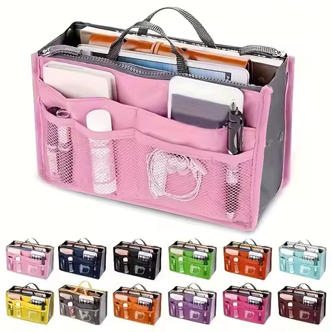 Large Capacity Multifunctional Nécessaire – Dual Zipper Travel Bag