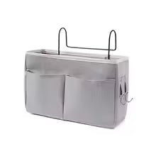 Bedside Hanging Storage Basket – Bed Headboard Organizer for Bedroom Essentials