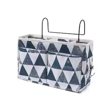 Bedside Hanging Storage Basket – Bed Headboard Organizer for Bedroom Essentials