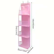 Hanging Door Organizer – Foldable 4/6-Tier Storage Rack for Hair Accessories, Snacks, Toys & Clothes