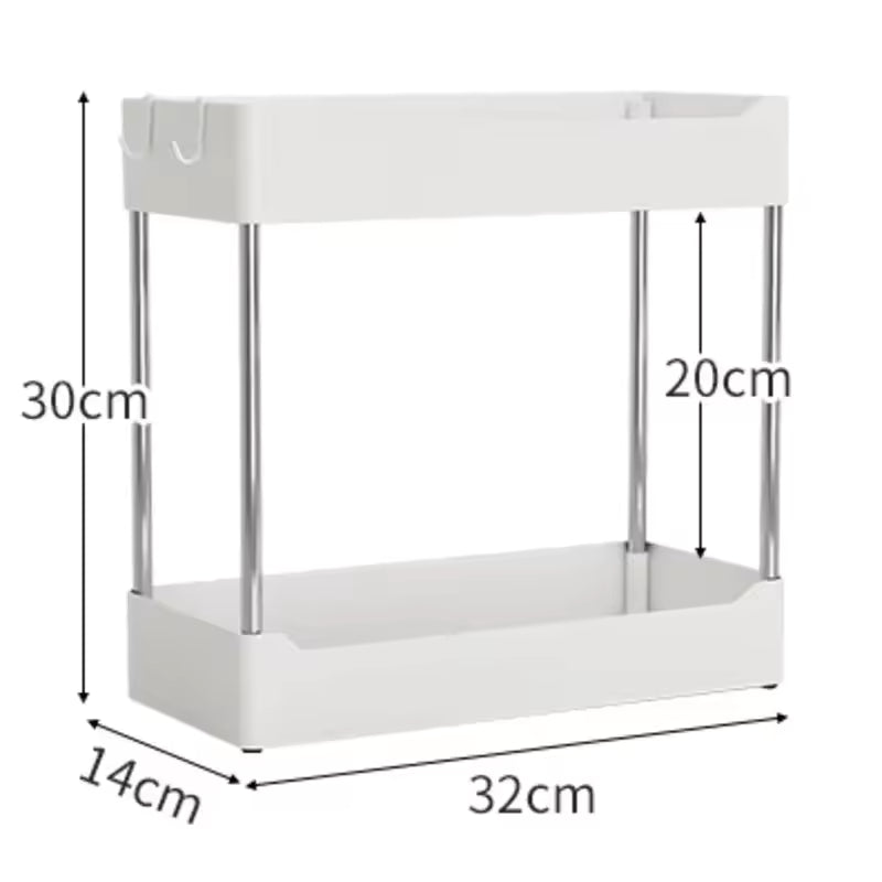 Premium Bathroom Countertop Organizer – Elevated Shelf for Shampoo, Creams & Essentials
