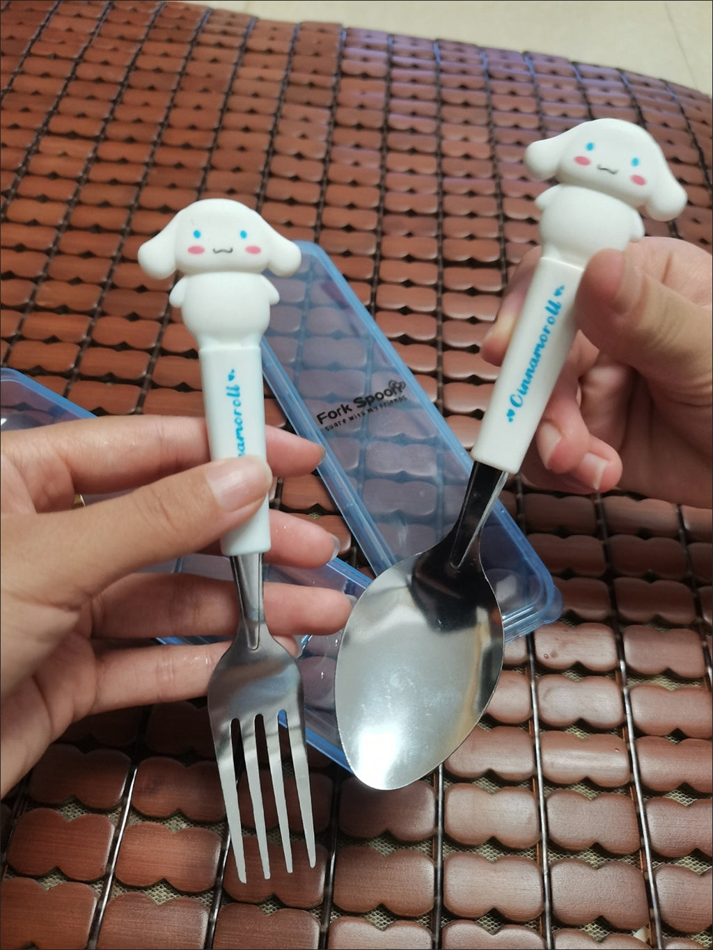 Kuromi Hello Kitty Cinnamoroll Spoon and Fork Set – 2PCS Cute Stainless Steel Kids Cartoon Tableware Gift
