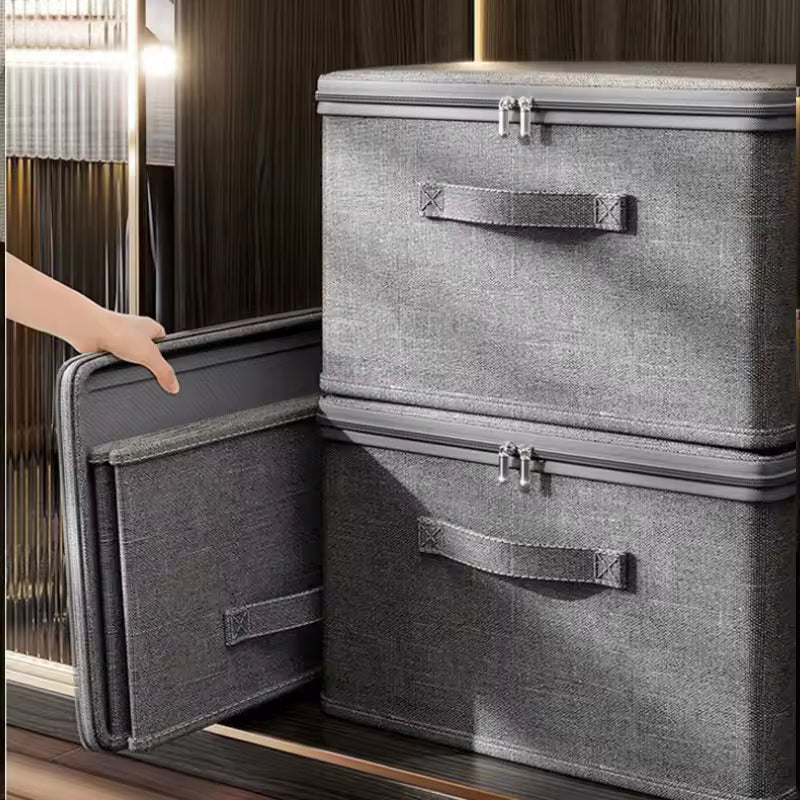 Stackable Waterproof Storage Boxes – Multipurpose Organizer Bins for Closet, Bedroom & Office