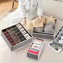 Foldable Drawer Organizer – Storage Box for Underwear, Socks, Bras, Pants, Scarves & Ties