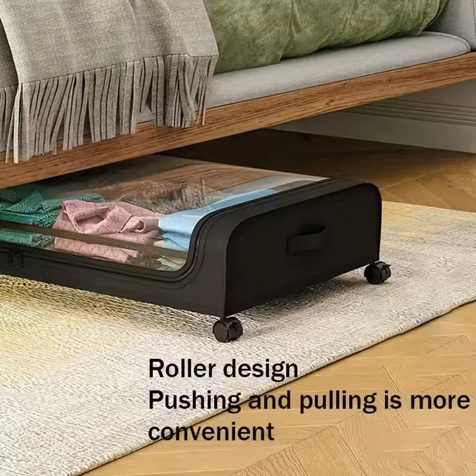 Rolling Under Bed Storage Box – Clothes & Blankets