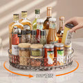 Premium Bamboo Kitchen Organizer – Minimalist Multi-Compartment Rack for Spices, Oils & Sauces