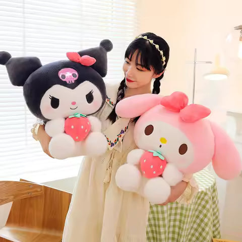 Authentic LED Sanrio Night Light – Kuromi & Cinnamoroll Crescent Dream Decor