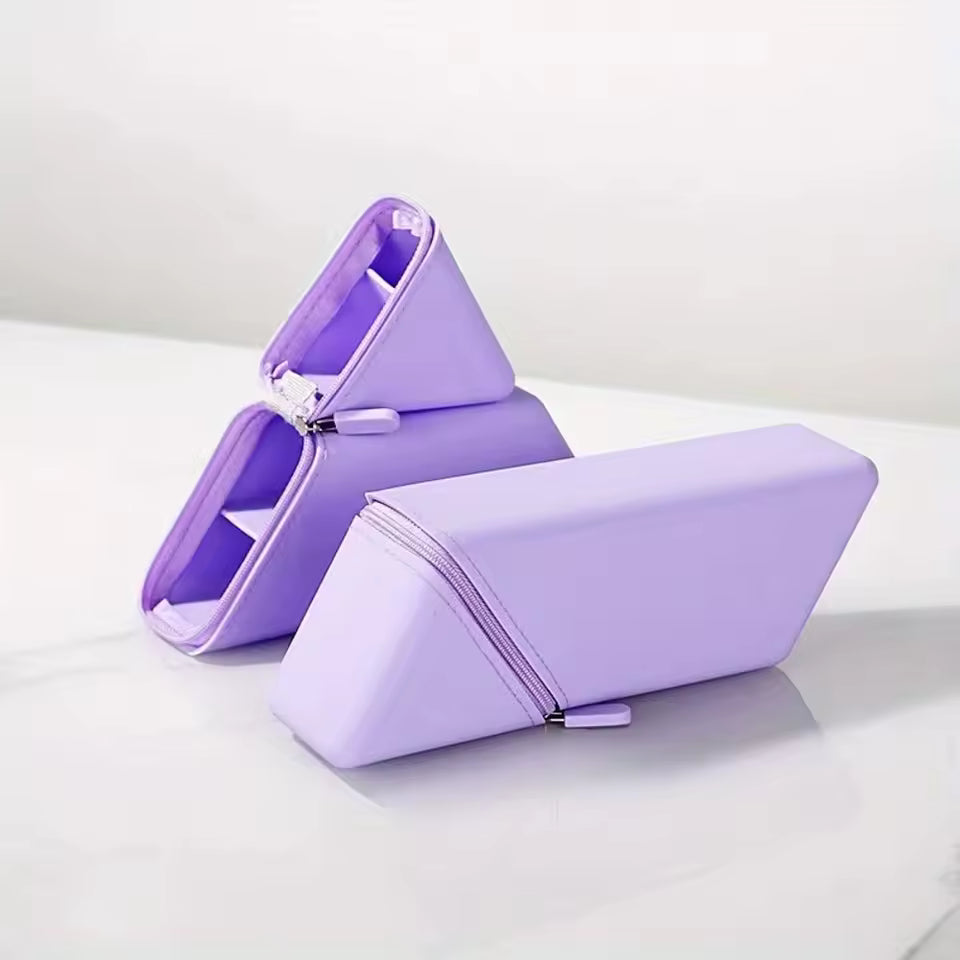 Elegant Silicone Pen Holder – Foldable Desk Organizer for Office & Study