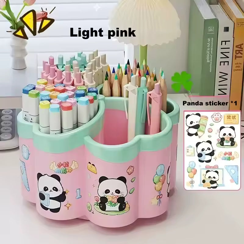 4-Compartment Desk Organizer Box – Office & Stationery Storage Container