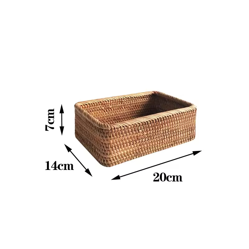 Handwoven Wicker Storage Basket – Multipurpose Tray for Fruits, Bread & Snacks