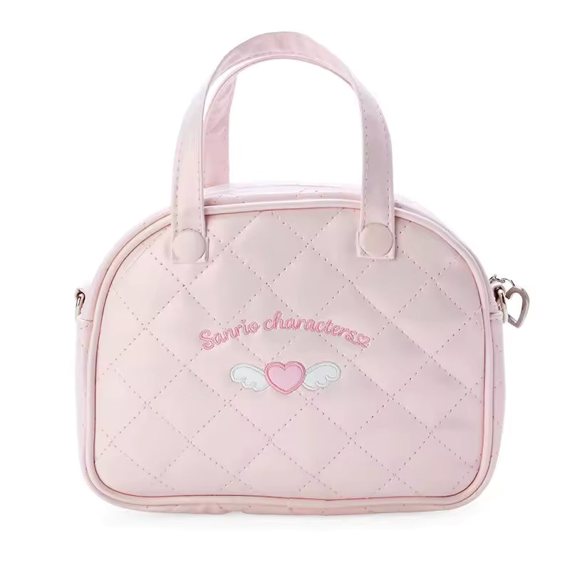 Sanrio Dream Angel Pink Diamond Storage Bag – Kuromi, My Melody & Hello Kitty Embroidered Organizer Pouch