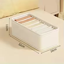 Set of 5 Fabric Drawer Organizers – Foldable Storage Boxes with Dividers for Underwear, Socks & Bras
