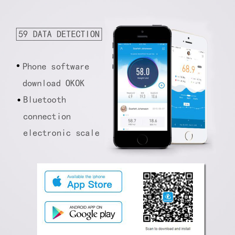 Smart Body Fat Scale – Digital Wireless Bathroom Scale with BMI & Body Composition Analyzer, Bluetooth App Compatible