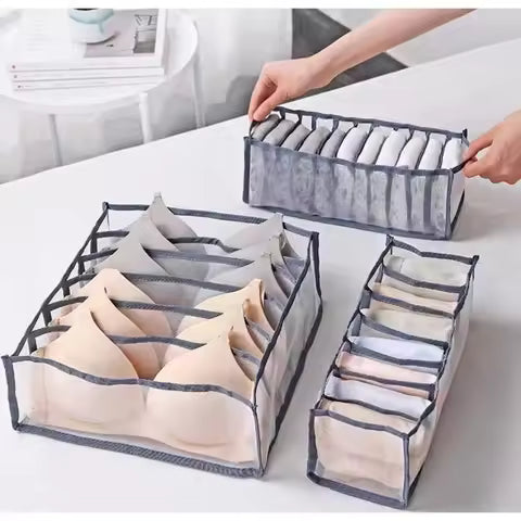 7-Compartment Clothing Organizer – Jeans, Pants & Socks Storage Box