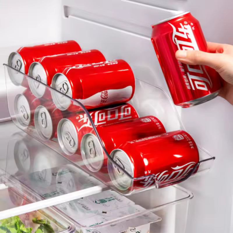 Can Storage Organizer – Soda Can Dispenser, Food Storage Tins & Fridge Freezer Organizer for Kitchen