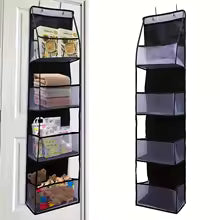 Hanging Door Organizer – Foldable 4/6-Tier Storage Rack for Hair Accessories, Snacks, Toys & Clothes