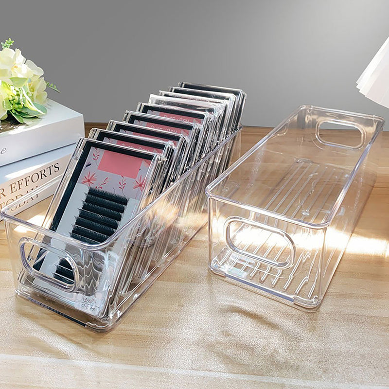 Clear Eyelash Storage Organizer – Transparent Case for False Lashes, Glue & Lash Extensions