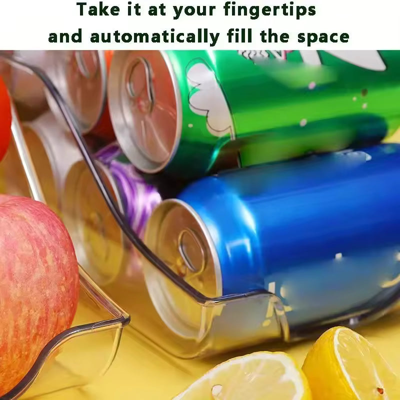 Can Storage Organizer – Soda Can Dispenser, Food Storage Tins & Fridge Freezer Organizer for Kitchen