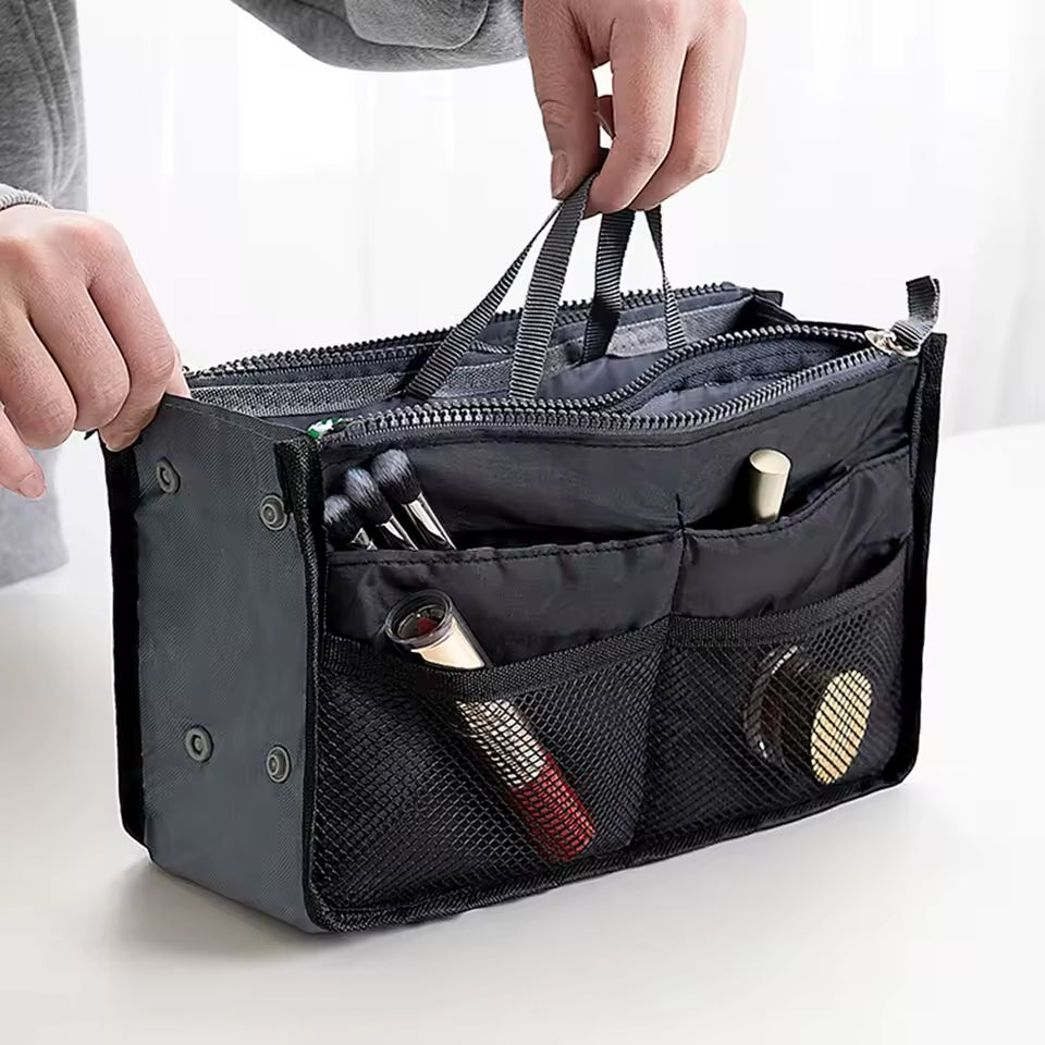 Large Capacity Multifunctional Nécessaire – Dual Zipper Travel Bag