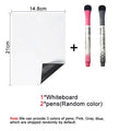 Magnetic A5 Whiteboard for Fridge – Reusable Dry Erase Memo Board with Flexible Magnetic Stickers