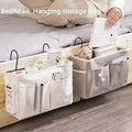 Bedside Hanging Storage Basket – Bed Headboard Organizer for Bedroom Essentials