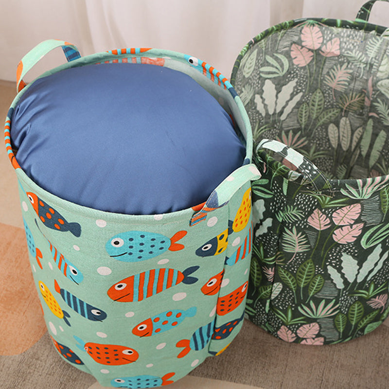 Large Foldable Laundry Basket – Portable Cotton & Linen Storage Hamper for Clothes & Toys