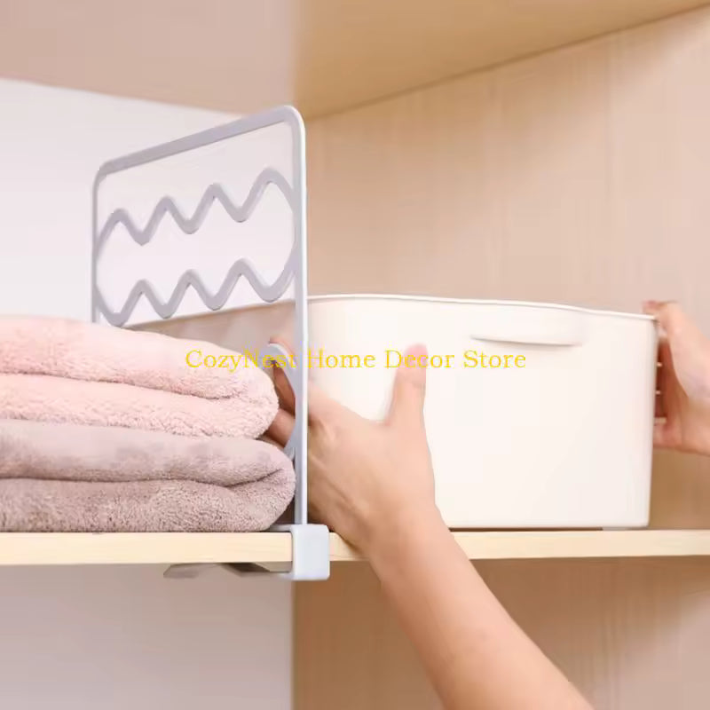 92MF Adjustable Shelf Dividers – Multifunctional Closet & Storage Organizer for Bedroom, Kitchen & Office