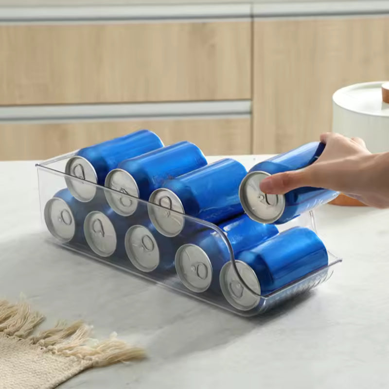 Can Storage Organizer – Soda Can Dispenser, Food Storage Tins & Fridge Freezer Organizer for Kitchen