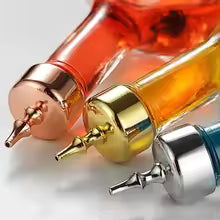 Vintage Glass Bitters Bottle with Stainless Steel Pourer | 30ml & 50ml – Bar & Cocktail Accessory
