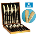5/16-Piece Stainless Steel Cutlery Set with Storage Box – Fork, Spoon & Knife Dinnerware Set