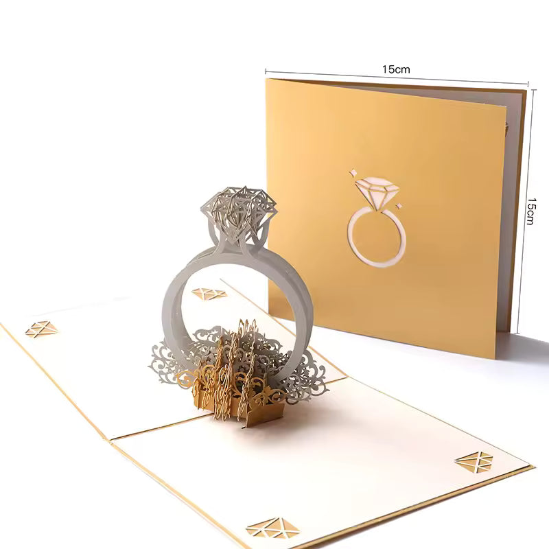 Handmade 3D Floral Greeting Cards – Elegant Pop-Up Cards for Weddings, Birthdays & Special Occasions