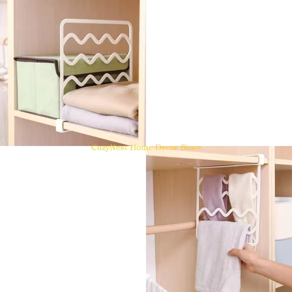92MF Adjustable Shelf Dividers – Multifunctional Closet & Storage Organizer for Bedroom, Kitchen & Office