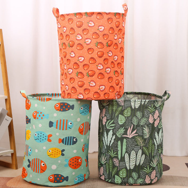 Large Foldable Laundry Basket – Portable Cotton & Linen Storage Hamper for Clothes & Toys