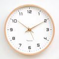Nordic Wooden Wall Clock – Modern Minimalist Silent Clock for Living Room & Home Decor