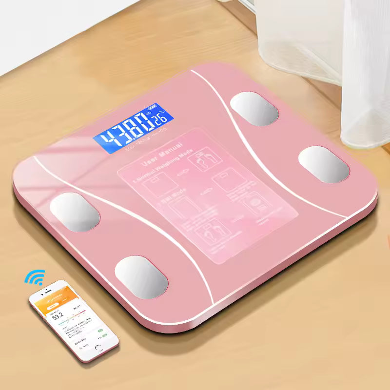 Smart Body Fat Scale – Digital Wireless Bathroom Scale with BMI & Body Composition Analyzer, Bluetooth App Compatible