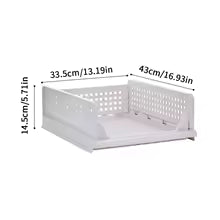 Foldable Plastic Storage Box – Stackable Large Capacity Organizer for Clothes & Home Essentials