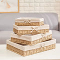 Set of 6 Handmade Storage Baskets – Multifunctional Desk Organizer for Snacks & Essentials