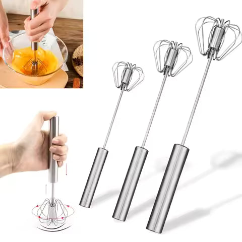 Stainless Steel Semi-Automatic Hand Whisk 10/12/14 Inch