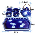 Mini Dollhouse Kitchen Accessories Set for BJD Dolls – Teapot, Cups, Tray, Pots & Cooking Utensils