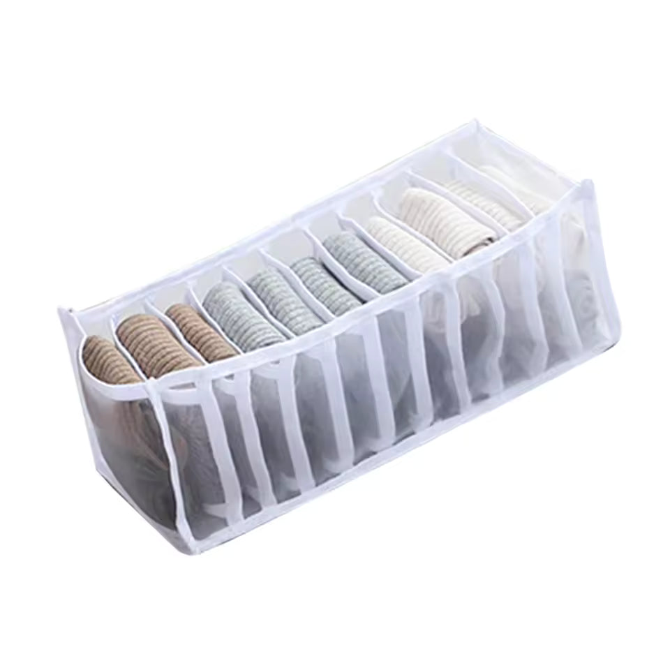 7-Compartment Clothing Organizer – Jeans, Pants & Socks Storage Box