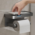 Wall-Mounted Toilet Paper Holder | Aluminum Alloy Bathroom Tissue Dispenser