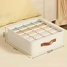 Set of 5 Fabric Drawer Organizers – Foldable Storage Boxes with Dividers for Underwear, Socks & Bras